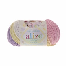 Пряжа Alize Baby Wool Batik 4006, уп.10шт