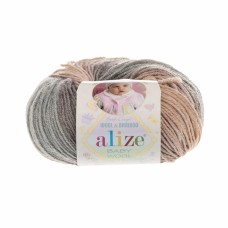 Пряжа Alize Baby Wool Batik 4726, уп.10шт