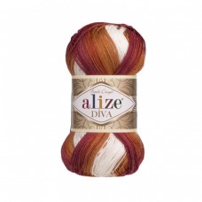 Пряжа Alize Diva Batik 7107 - 350м/100г