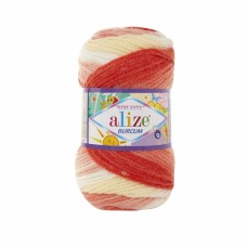 Пряжа Alize Burcum Bebe Batik 7104 - 210м/100г