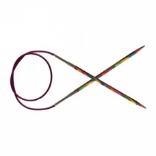 Спицы круговые KnitPro укороченные Symfonie ламинированная береза, многоцветный 60см/3мм (20325)
