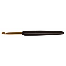 Крючок вязальный Knitpro Basix Aluminum 5мм жёлтый с ручкой (30807)
