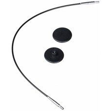 Тросик для съемных укороченных спиц Knitpro длина 40см, черный (10520)