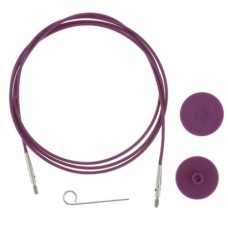 Тросик для съемных спиц Knitpro длина 50см, фиолетовый (10561)