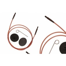 Тросик для съемных укороченных спиц Knitpro длина 40см, коричневый (31291)