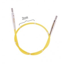 Тросик для съемных укороченных спиц Knitpro Smartstix длина 40см, желтый (42171)