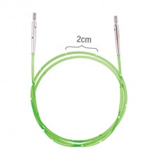 Тросик для съемных спиц Knitpro Smartstix длина 150см, неоновый зеленый (42177)