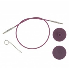 Тросик для съемных спиц Knitpro длина 60см, фиолетовый (10501)