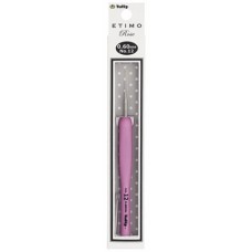Крючок для вязания с ручкой ETIMO Rose 0,6мм, сталь/пластик, золотистый/серебристый/розовый (TEL-12e)