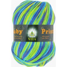 Пряжа Vita Baby Print 4888 - 400м/100г