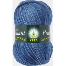 Пряжа Vita Brilliant Print 2617 - 380м/100г