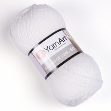 Пряжа Yarnart Merino De Luxe 50 501 - 280м/100г