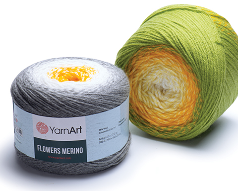 Пряжа Yarnart Flowers Merino Пряжа Yarnart Flowers Merino